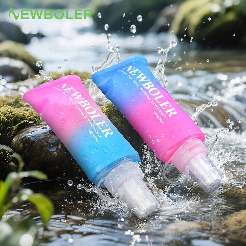 150ml TPU Outdoor Sport Folding Soft Flask Drink Bottle for Running Camping Hiking Bicycle Fitness Water Bag Z260202
