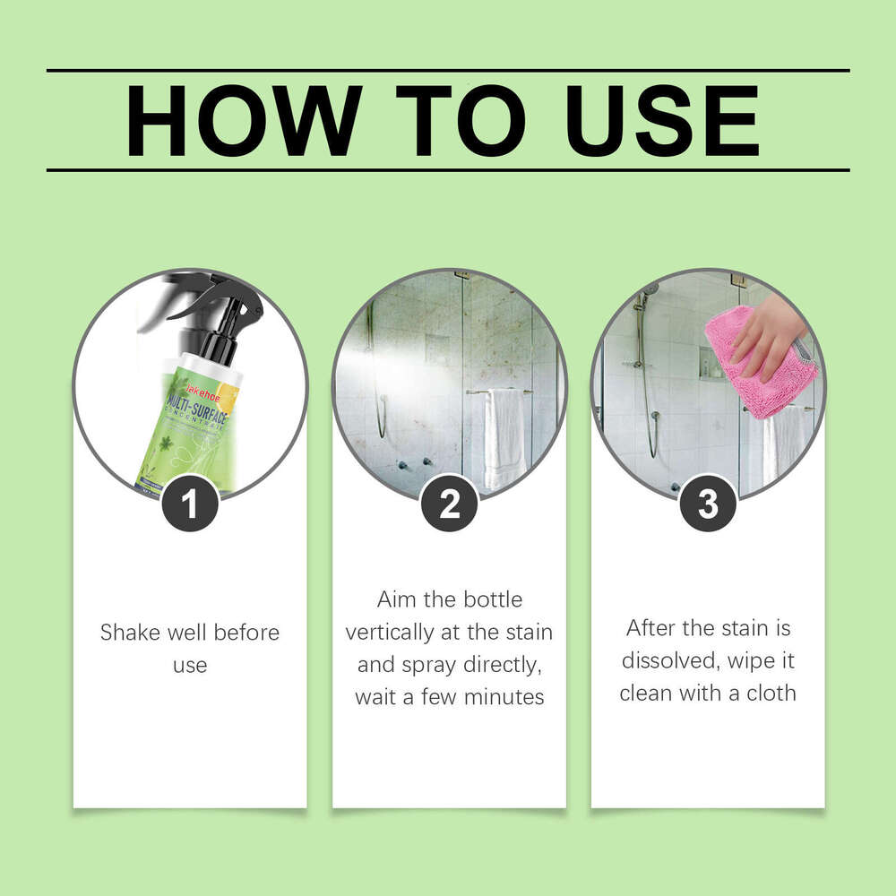 Jakehoe Multi-Surface Cleaner Stove Scale Tile Bathroom Multi-Effect Cleaning Protection Surface Clean and Smooth S260202