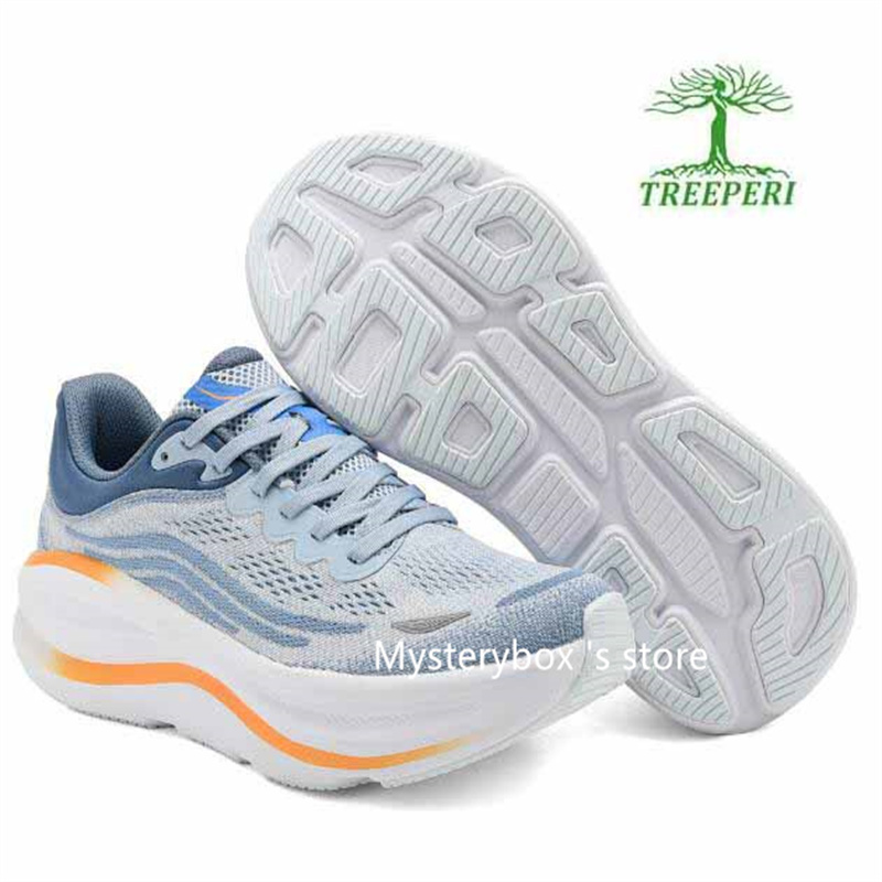 Treeperi Bondi Cushioned Road Running Shoes Top Everyday Running Walking Shoe Trail Sneakers Lighter Flexible Mysterybox Store dhgate T88 best sports