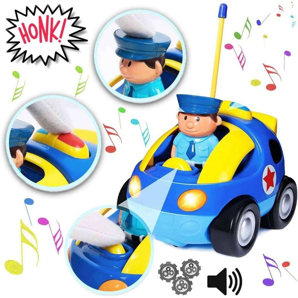 Toddlers Boys Girls Toddler RC Toys Gifts for Kids Baby Remote Control Toy Cars Race Police Car Y260131