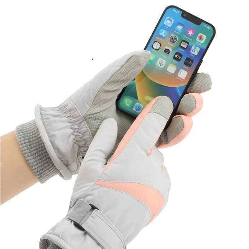 Skiing Winter Women Men Water-Repellent Velvet Warm Motorcycle Thick Windproof Cycling Couple Touch-Screen Gloves XJ260202