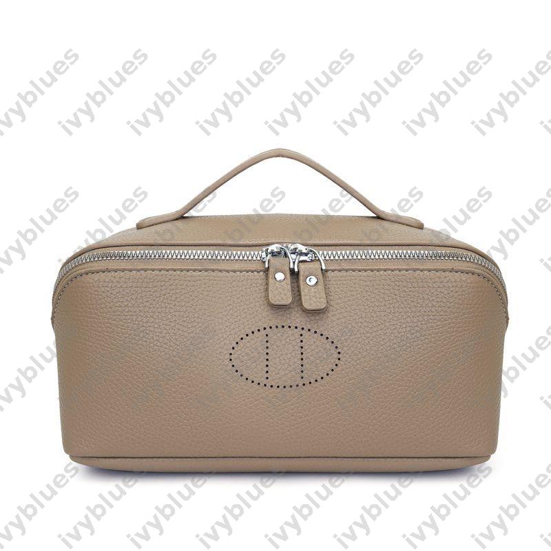 Unisex Leather Makeup Bag Womens Make Up Vanity Bag Luxury Letters Cosmetic Bag Travel Pochette Zipper Toiletry Bags Makeup Case Pouch