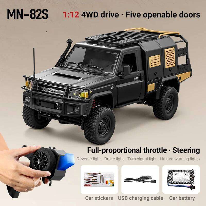 MN82S 1:12 RC Simulation LC79 Model 2.4G 4WD Remote Control Off-Road Pickup Truck Vehicle Car Toy Gift for Boys Adult Y260131