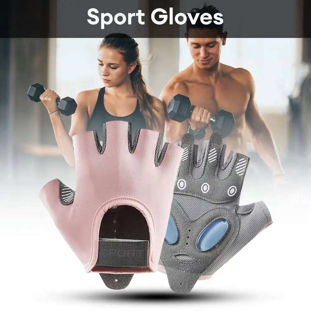1 Pair Outdoor Half-Finger Fitness Anti-slip Breathable Cycling Cushioning Sports Gloves Yoga XJ260202
