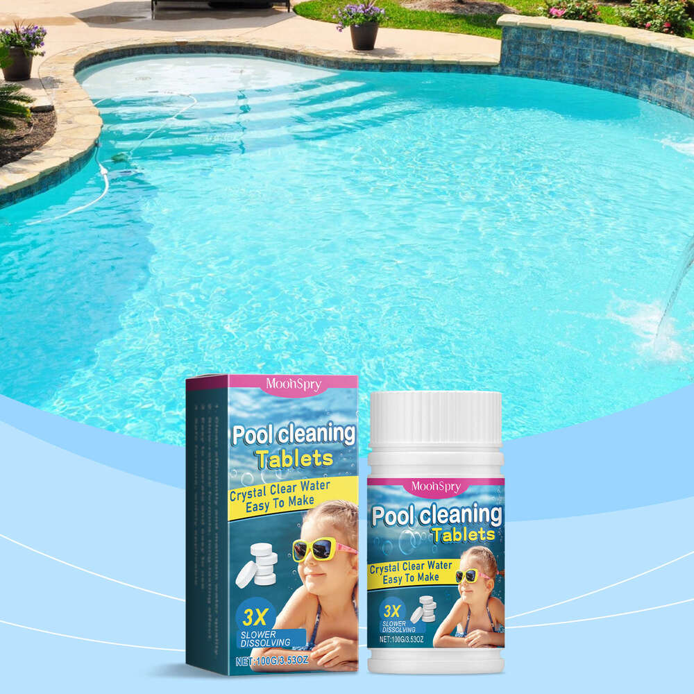 MoonSpry Slow Release Water Quality Stain Removal Deodorization Multi-Functional Cleaning Effervescent Tablets S260202