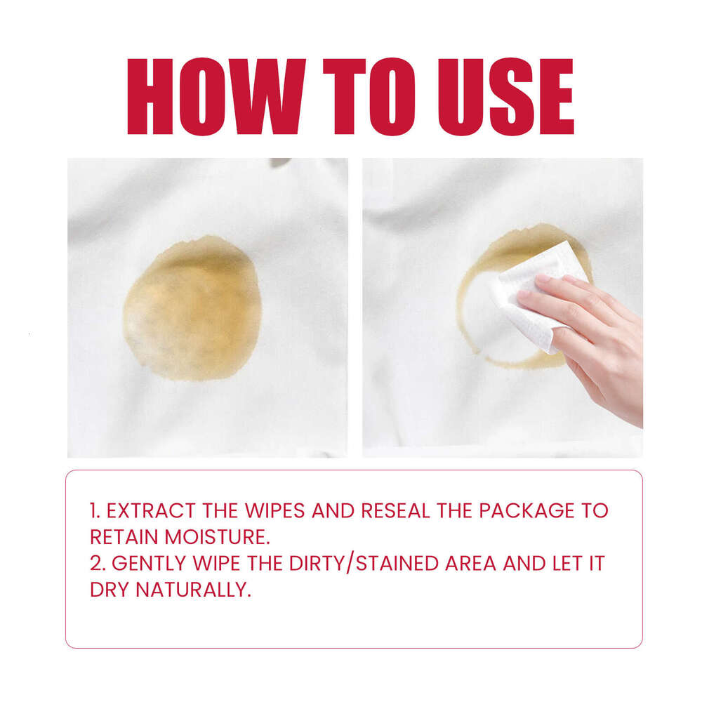 Clothes Stain Removal Deep Color Protection Clothing Cleaning Wipes S260202