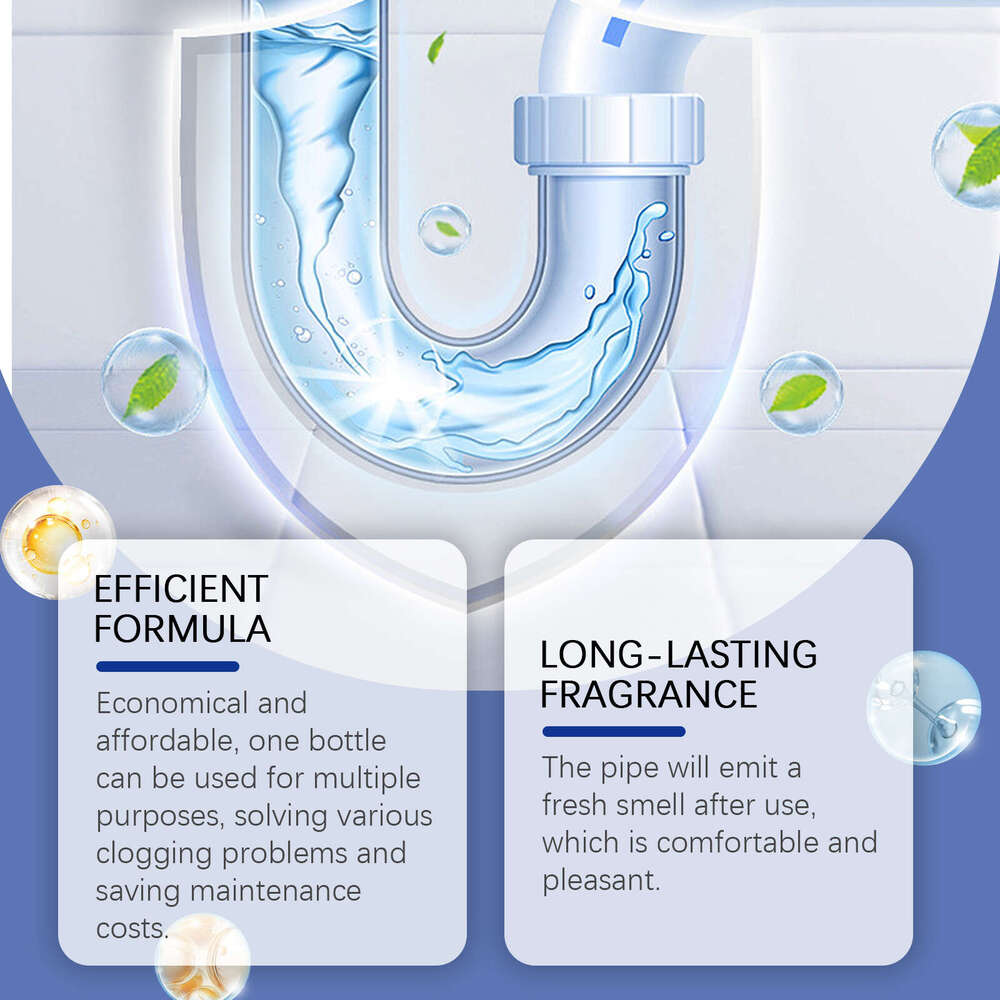 JAKEHOE Pipe Cleaner for Kitchen Sink and Bathroom Drain Clogs Fast Unblocker S260202