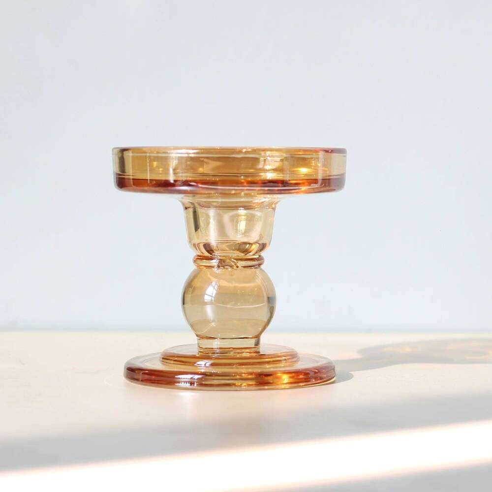 Glass Pillar Holder/Taper Candlestick Holders, Decorative Unity Candle Holder for Formal Even Y260131