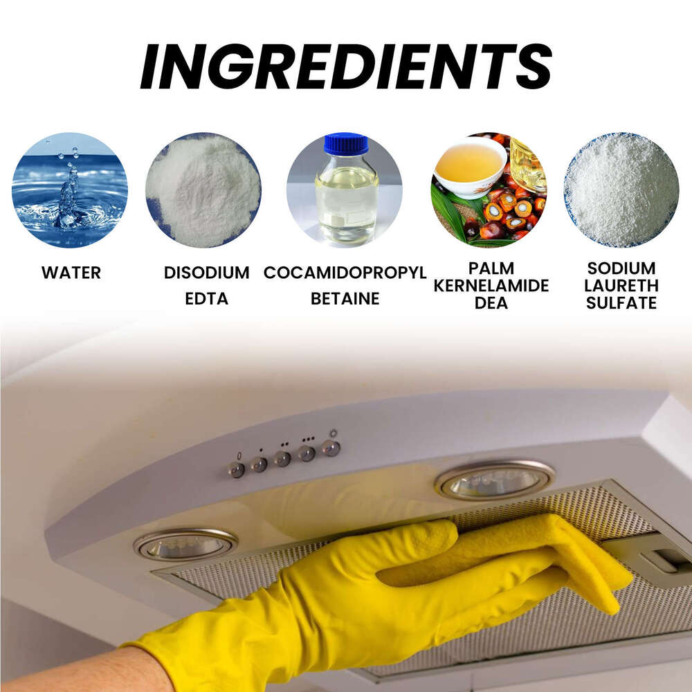 jakehoe Multi-Surface Cleaner Kitchen Utensils Heavy Grease Sink Stains Powerful Efficient Cleaning Milk S260202