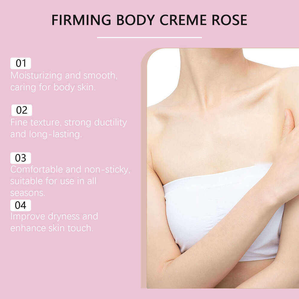 AMZ Rose Scented Moisturizer Hydrating Gentle Lightweight Non-Sticky Floral Body Care Cream S260131