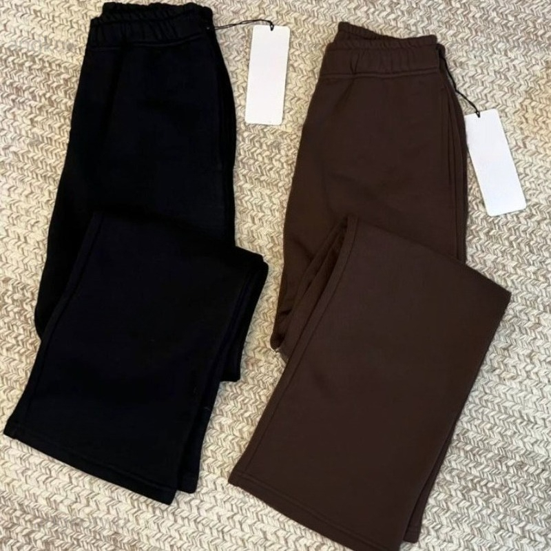 Designer Sports Pants Straight Leg Sweatpants Womens Yoga Full Length Wide-leg Loose Casual Trousers Studio-to-street Weekend City Jogger Sweatsuit with Pockets