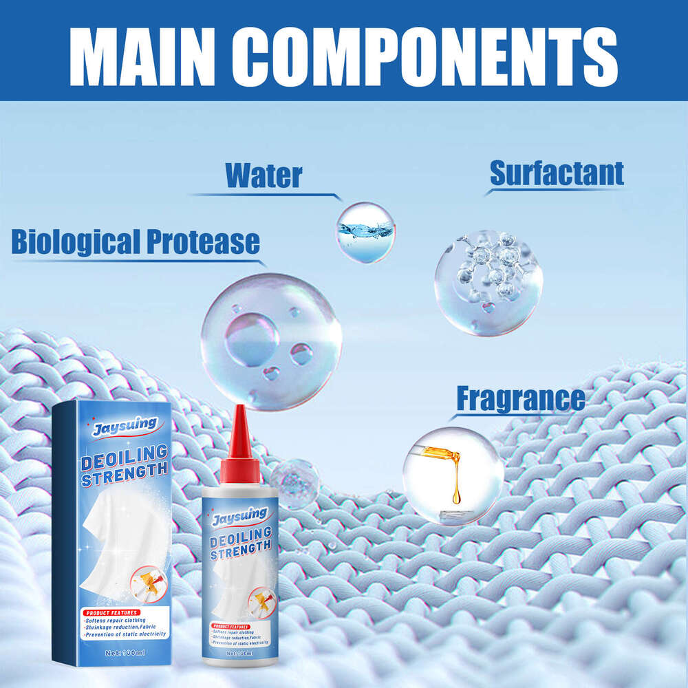 Clothing Cleaner Color Protection Deep Cleaning for Clothes Stubborn Oil Blood Sweat Stains S260202