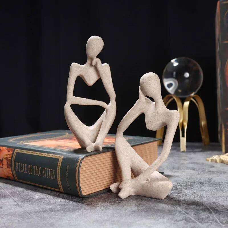 Nordic Abstract Sculpture Thinker Statue Resin Figurine Office Living Room Home Decoration Accessories Decor Crafts Ornaments Y260202