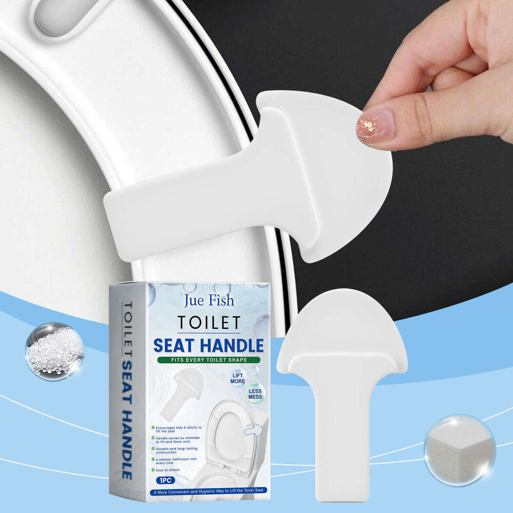 Jue-Fish Household Cleaning Hygiene Handle Convenient Non-Slip Toilet Lid Lifter S260202