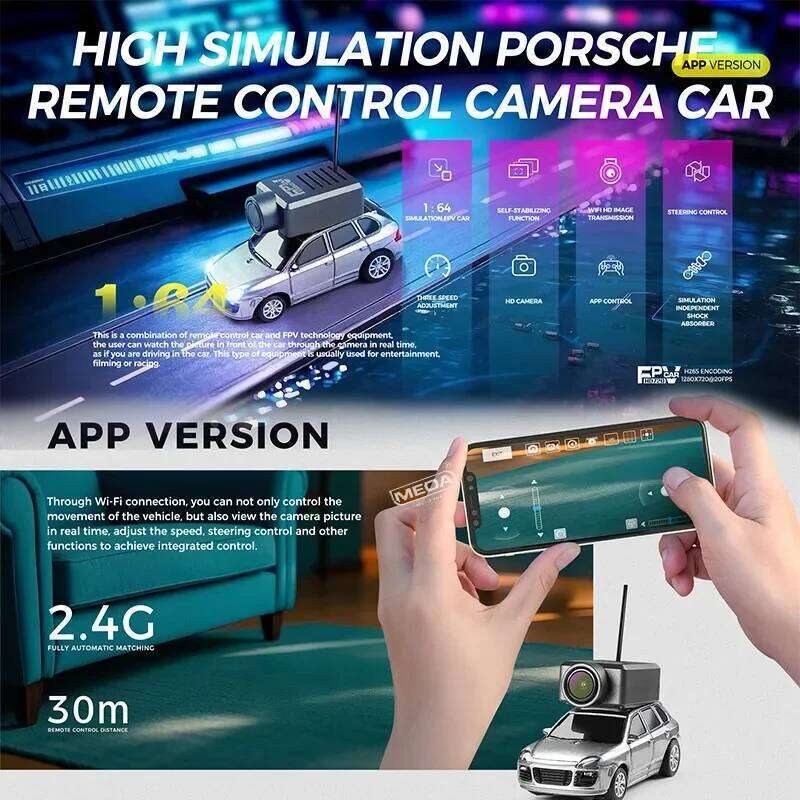 WLtoys 6401 1:64 Mini RC With 720P FPV Camera Wifi APP Remote Control 15mins 3KM/H Car Racing Toy Y260131