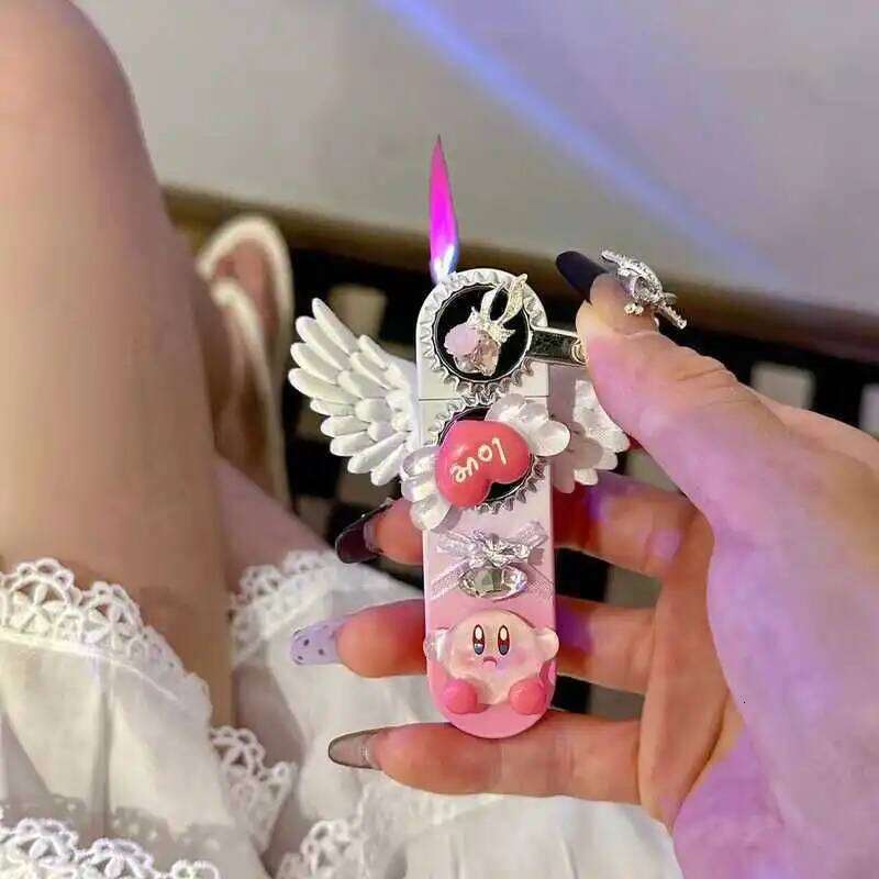 Original Handmade Gear Windproof Angel Goth Y2k Niche Lighter For Girls As A Gift W260202