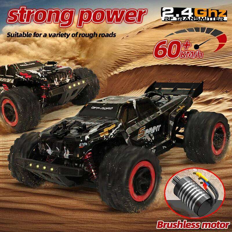 9309E/309E 1:18 Scale 4WD RC Off-Road Car 2 Modes: Brushless 60km/h / Brushed 40km/h - Remote Control Climbing Toy for Kids Y260131