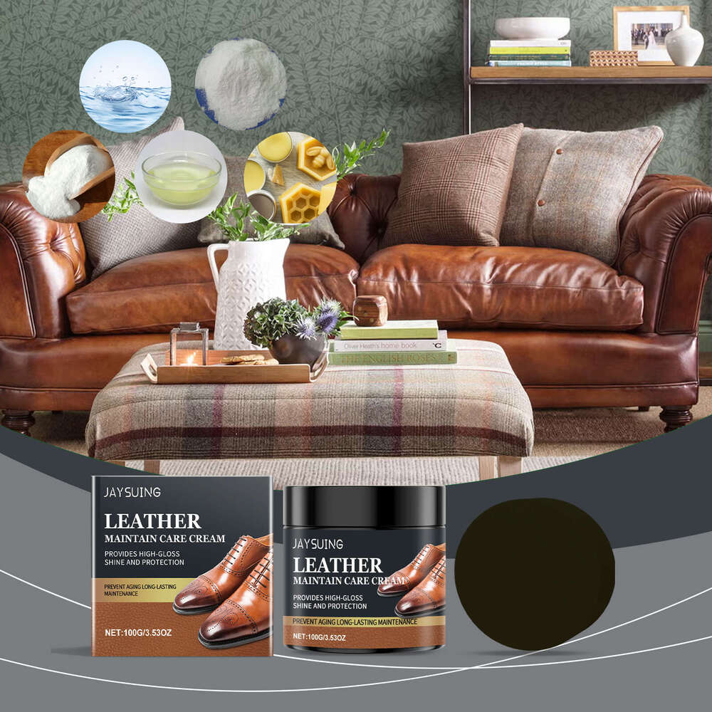 Cleaning Oil Removal Bag Leather Glossy Nourishing Care Cream S260202