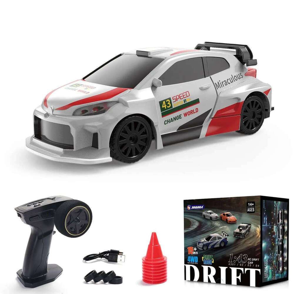 New 1/43 Toy 4WD 2.4g RTR RC Four-wheel Drive Remote Control Mini Racing Drifting Remoted Car High Speed Model for Boy Y260131