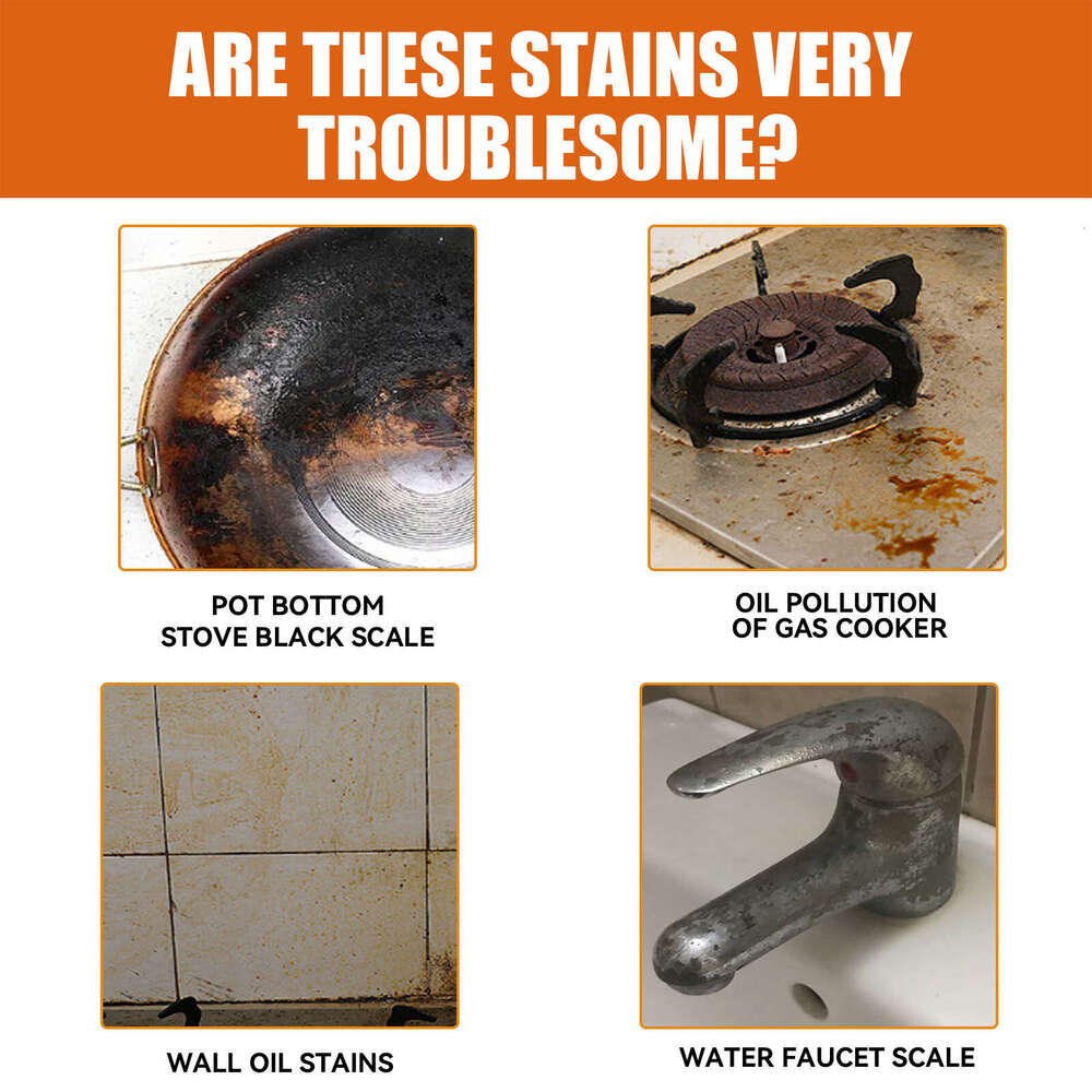 Jakehoe Kitchen Stove Range Hood Pot Bottom Oil Stain Multi-Purpose Cleaning Paste S260202