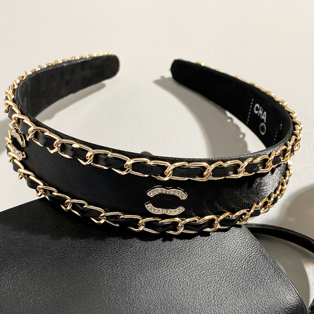 Headbands Classic Letter Headband with Lable Inside Women Crystal Letter Hairband for Gift Party