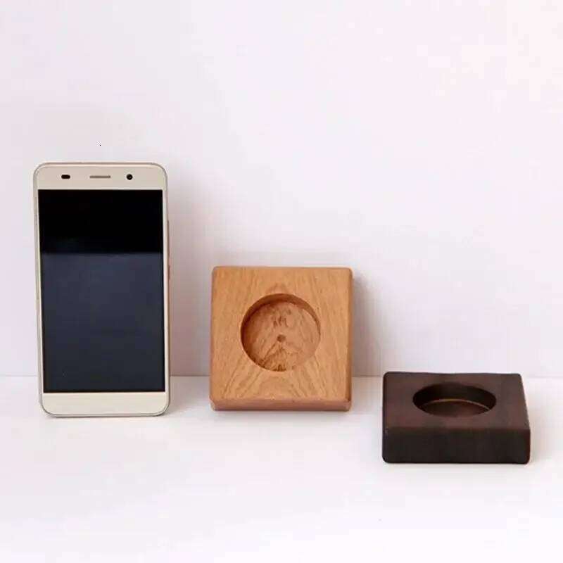 Nordic Style Wooden Candlestick Home Table Decoration Square Wood Chip Tealight Candle Holder Bar Party Ornaments Y260131