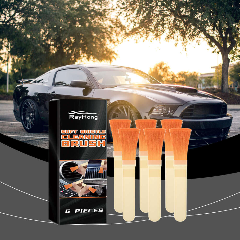 Rayhong Car Air Conditioning Vent Dashboard Seat Gap Soft Bristle Cleaning Brush S260202