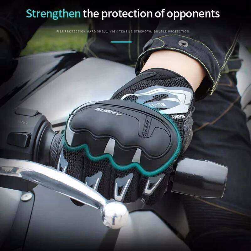 SUOMY SU-11 Motorcycle Gloves Breathable Full-Finger Racing Anti-Slip Stylish | XS-XXL Black/Green/Pink XJ260202