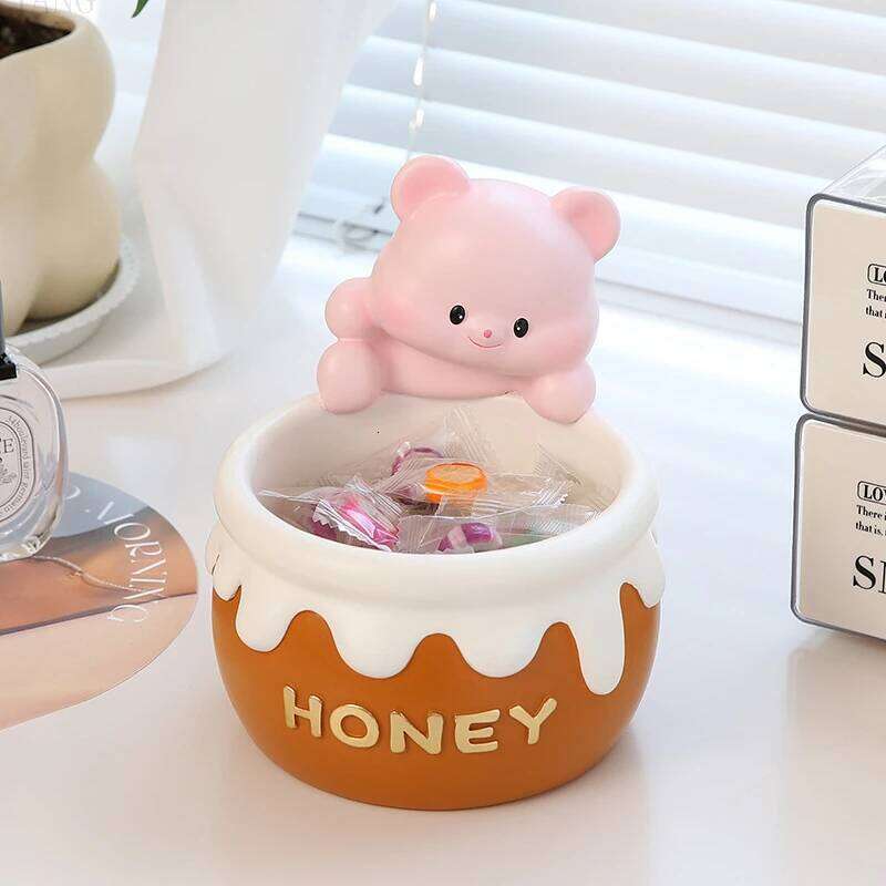 Cute Butter Bear Key Storage Entrance Living Room Creative Decoration Housewarming New Home Y260202