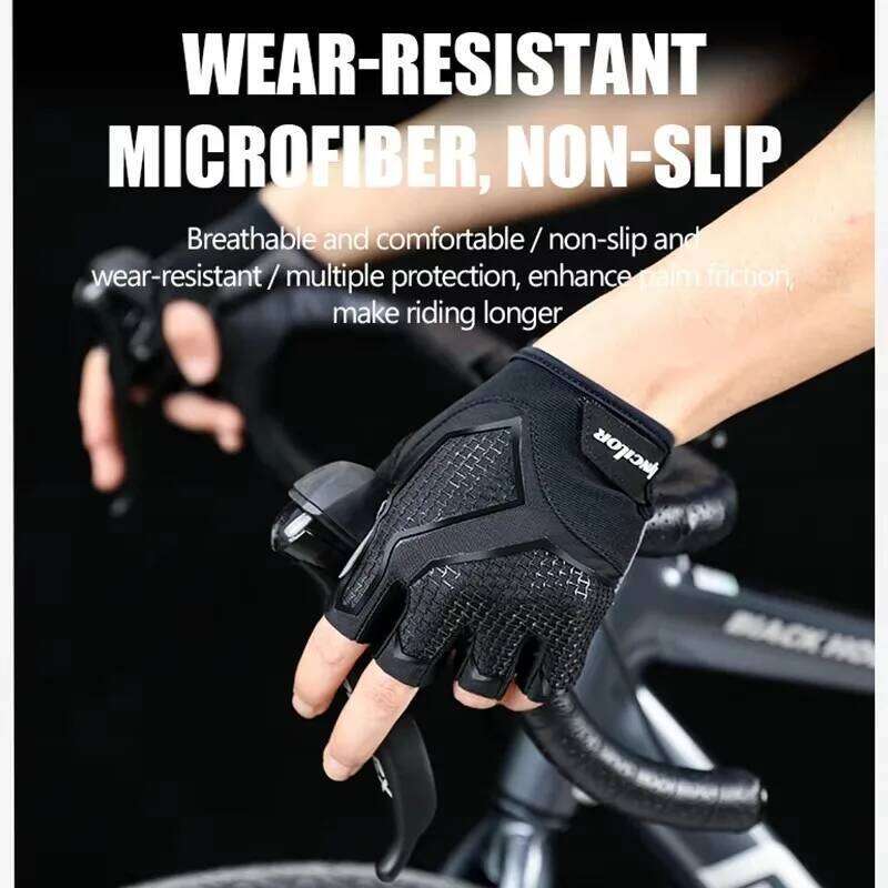 Cycling Half-Finger Outdoor Bicycle Glove Shock-Absorbing Liquid Silicone Breathable Sports Bike Fitness Gloves Universal XJ260202