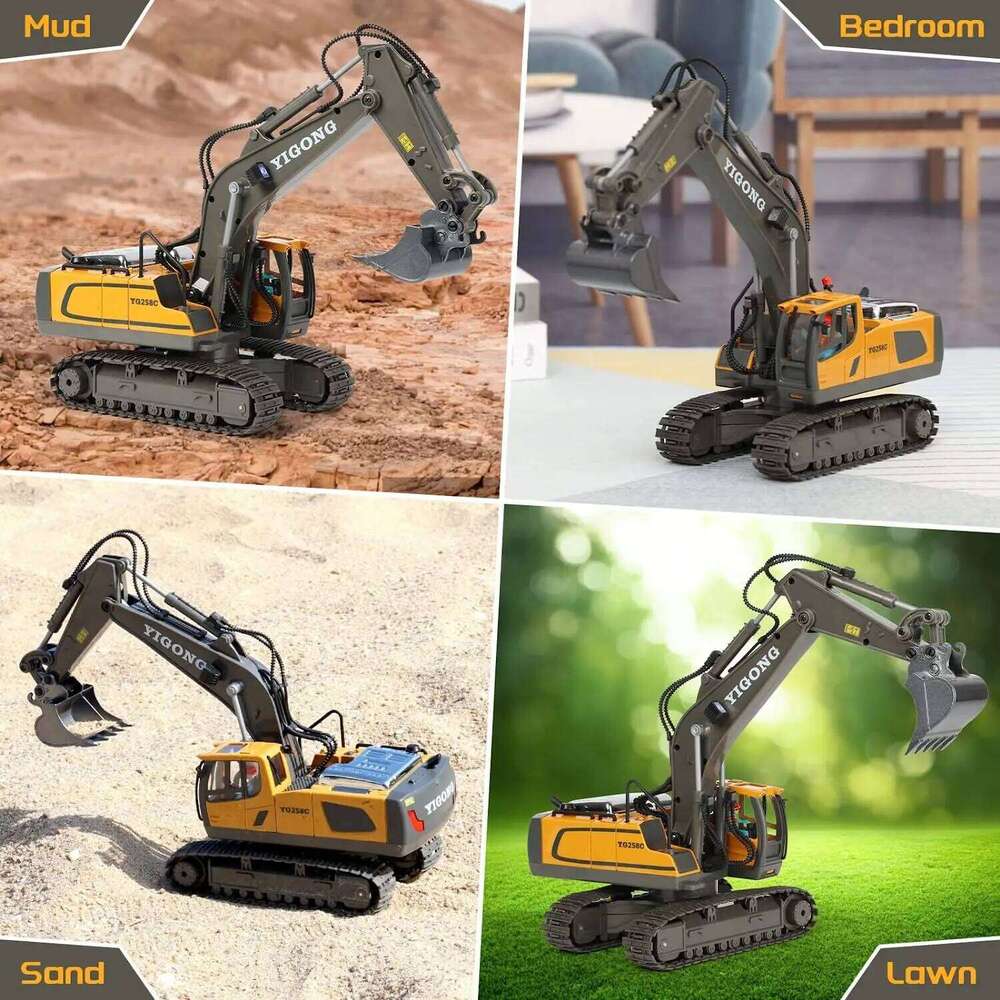 Excavator 1:20 Remote 2.4G RC Crawler Engineering Vehicle Truck Radio Control Children's Day Christmas Gifts Y260131