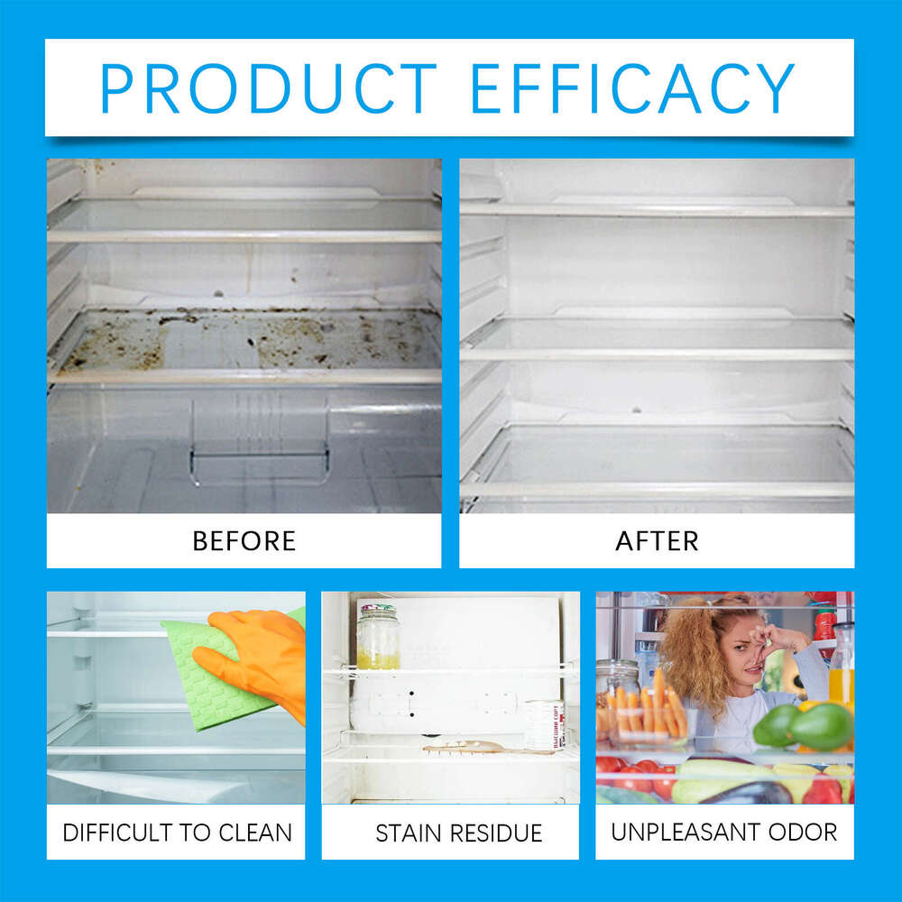 Jue-Fish Effervescent Kitchen Refrigerator Degreasing Deodorizing Multi-purpose Cleaning Tablets S260202