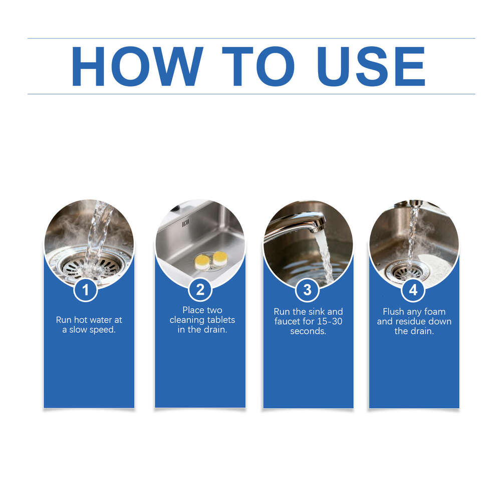 Household Cleaning Drain Pipe Sewer Hair Grease Blockage Unclogging S260202