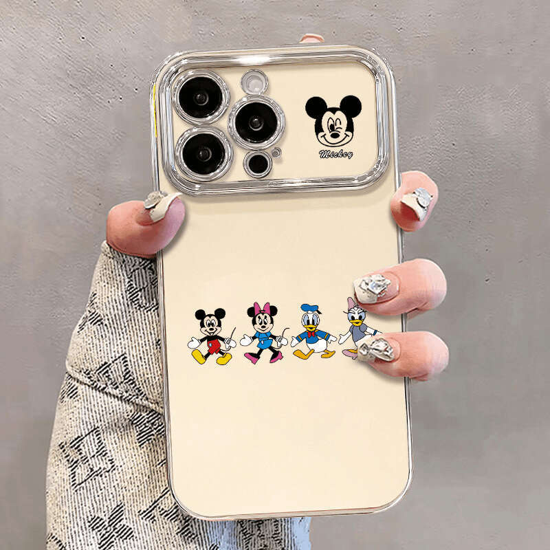 Mickey Family Compatible with Apple 15 Pro Max Phone iPhone 14 Niche Style 13 Cartoon 12 Simple Soft Case S260128c'c'c