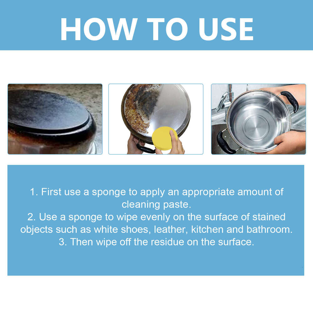 jakehoe Multi-Purpose Kitchen Stove Range Hood Heavy Oil Stains Scale Cleaning Rust Remover Paste S260202