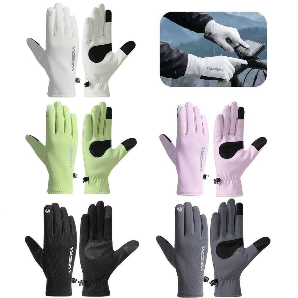 Mwn/Women Winter Cycling Touch Screen Motorcycle Mittens Windproof Outdoor Sports Riding/Running/Hiking Gloves XJ260202