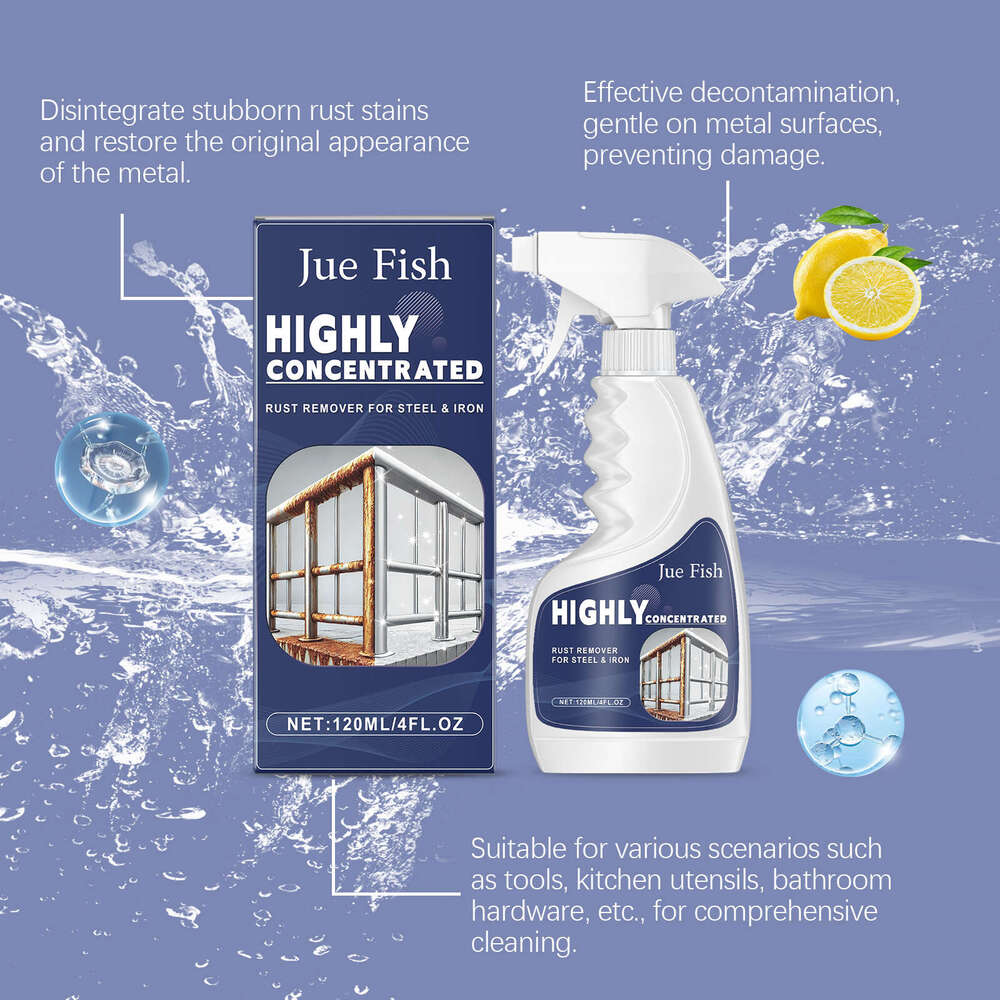 Jue-Fish Remover Stainless Steel Rust Dishwashing Sink Kitchen Utensil Cleaner S260202