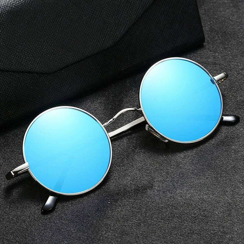 RUOBO Retro Polarized Round Metal Frame Sunglasses Eyewear For Men and Women Driving Fishing Brand Designer Sun Glasses UV400 H260202