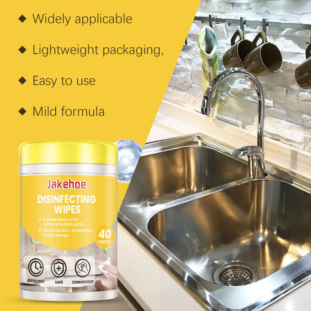 Jakehoe Multi-Surface Kitchen Multi-Functional Household Stain Removal Cleaning Wipes S260202