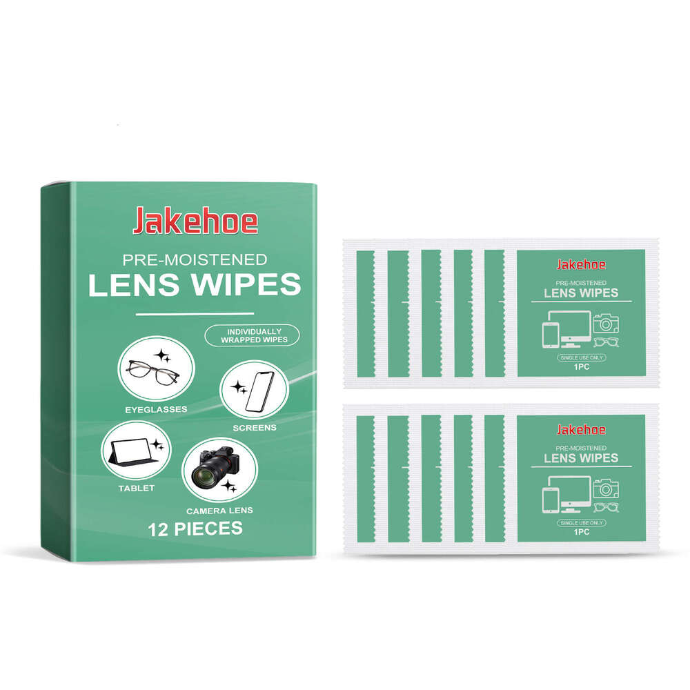 Jakehoe Lens Glasses Screen Individually Packaged Portable Cleaning Wipes S260202