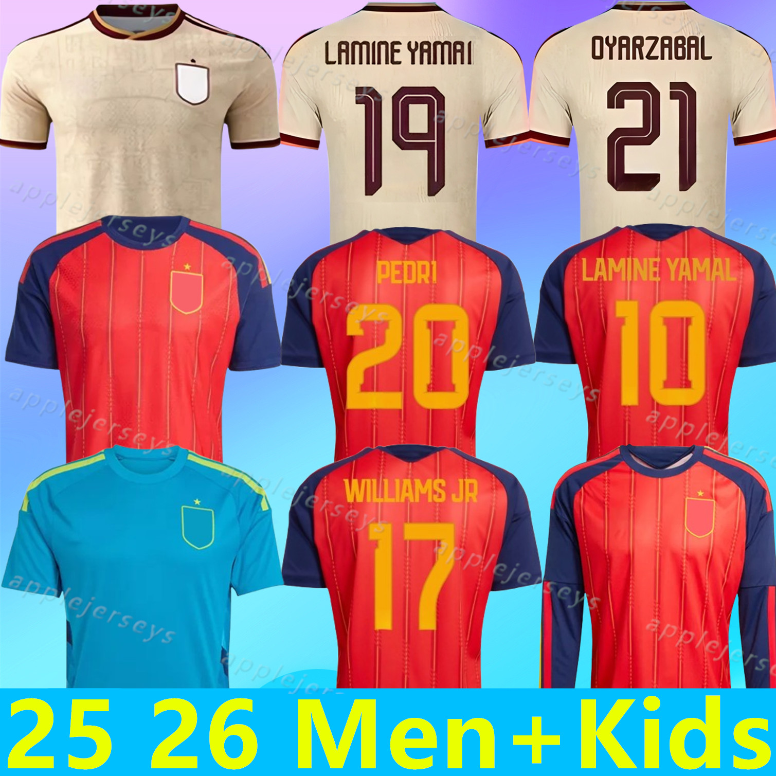 26 27 World Cup SPAIN Soccer Jerseys PEDRI GAVI LAMINE YAMAL MORATA Carvajal OLMO FERRAN FABIAN RODRIGO Jersey SPANISH Men Kid Kits 2026 2027 Football Shirt Fan Player