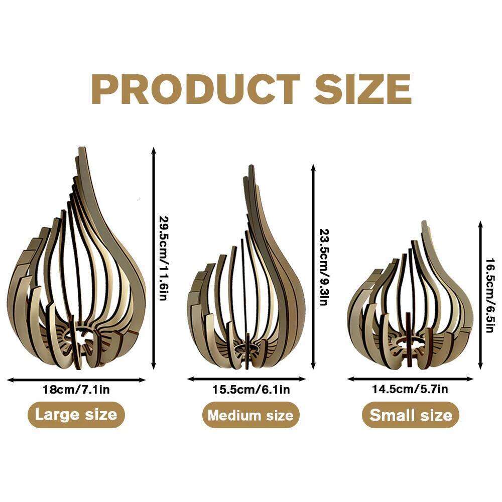 Handmade Wooden Candle Holder Lotus-Shaped Candlestick DIY Assembly Craft for Home, Wedding, and Party Table Decor Y260131