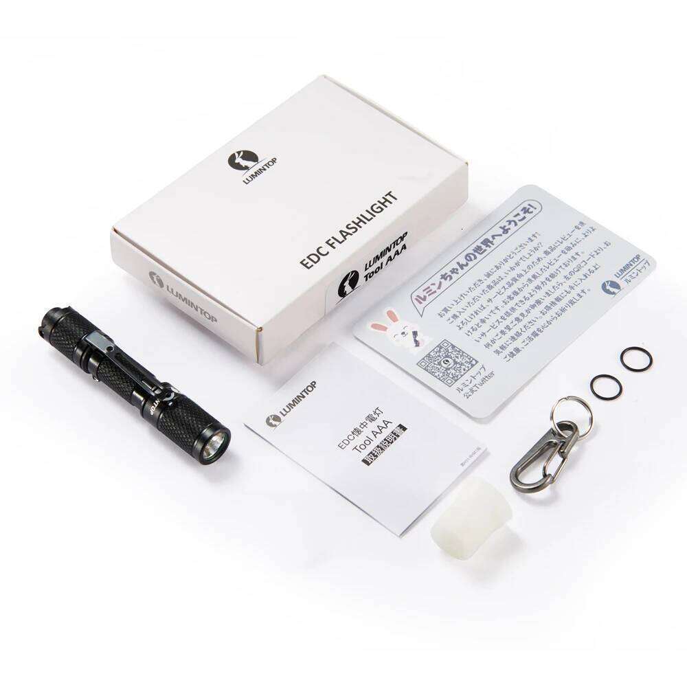 EDC Flashlight Keychain Outdoor Lighting IP68 Waterproof High-Power LED Torch Everyday Carry 110 Lumens Hiking Camping TOOL AAA H2601311