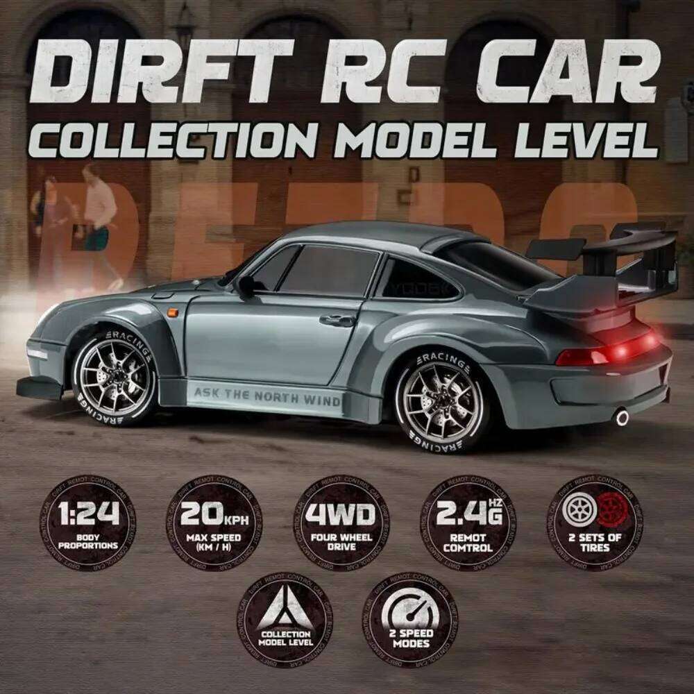 New 4WD Drift Mini Y914 Y915 Remote Control Metal Shell Rechargeable Battery Racing Car Model Toy RC Accessories Y260131