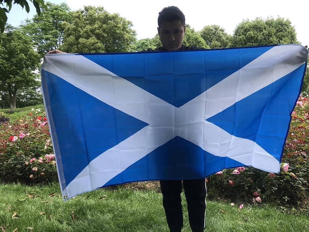 Scotland Cross Flag 3x5fts Saltire Scottish Polyester Flag Office/Activity/parade/Festival/Home Decoration
