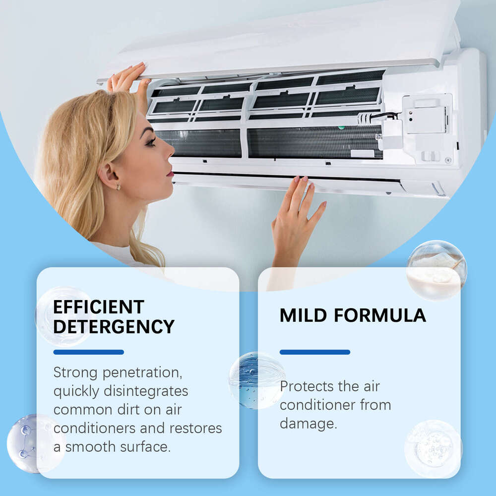 Cleaner Household Wall-Mounted Cabinet Air Conditioner Odor Removal Bubble Decomposition Stain Spray S260202