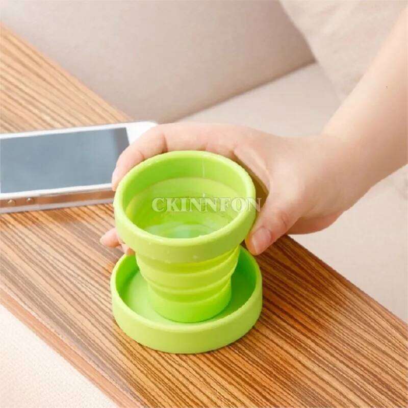 30pcs Foldable Silicone Sup Outdoor Camping Travel Folding Telescopic Collapsible Retractable Drinking Cup Z260202