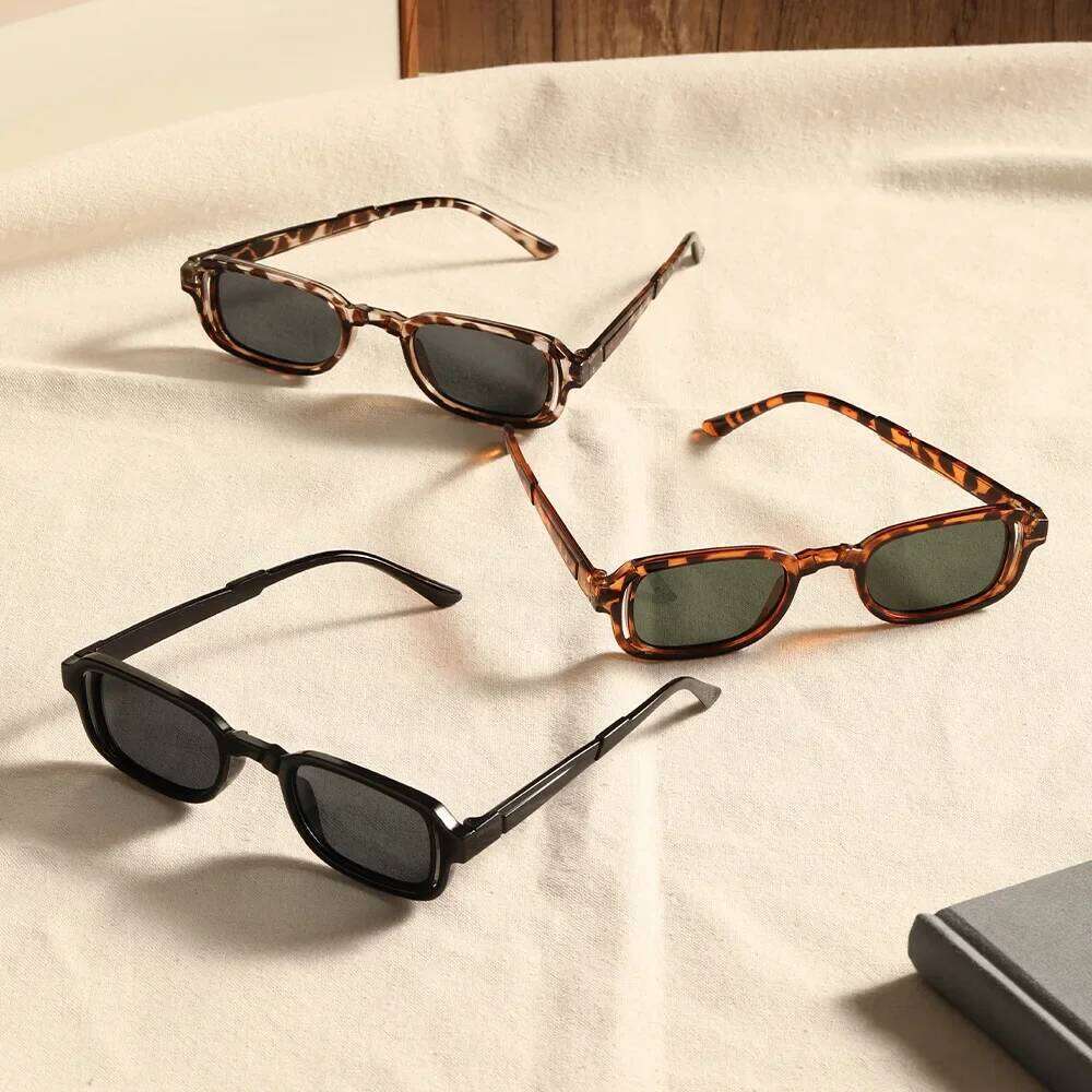Luxurious Rectangle Sunglasses Women Oval Vintage Brand Designer Square Sun Glasses UV400 Men Shades Female Eyewear Anti-glare H260202