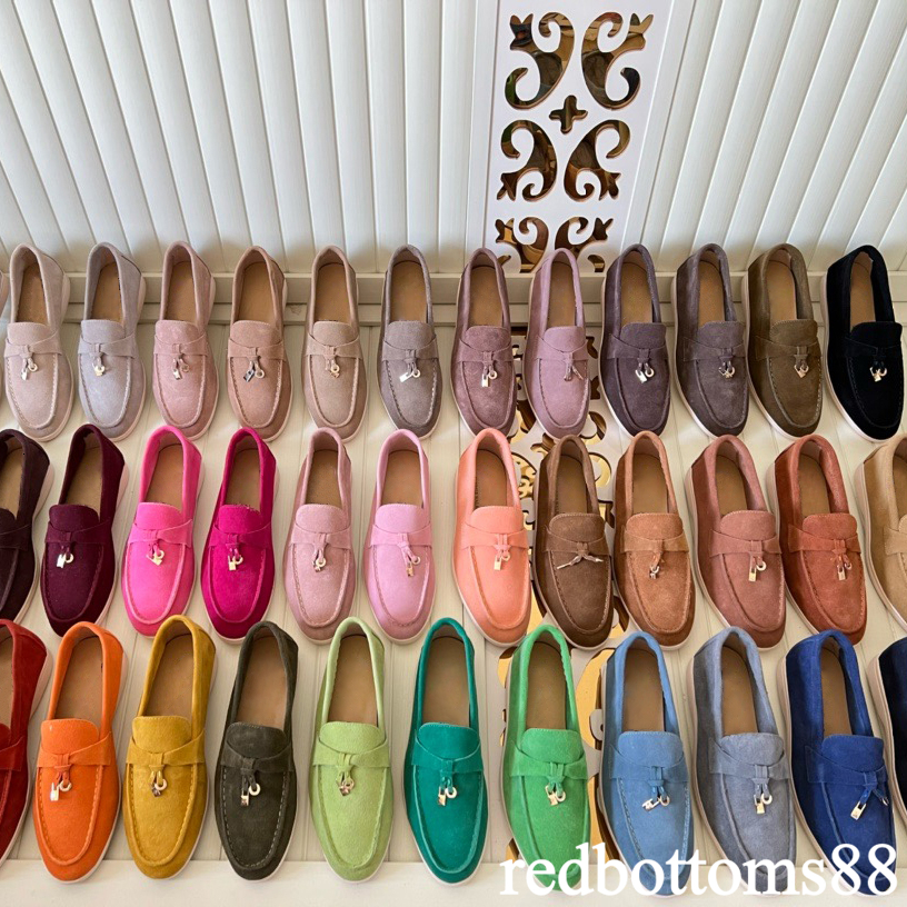 Loafers Women Men Dress Shoes It Designer Shoes Luxury Fashion Business Cashmere Leather Flat Shoes Low Top Suede Cow Oxfords Casual Moccasins Lazy Shoe