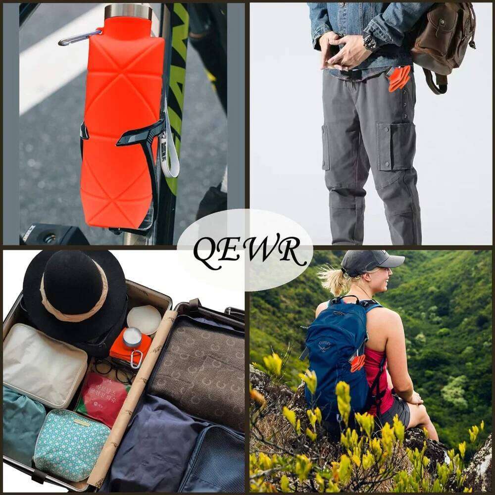 New Creative Silicone Folding Outdoor Portable and Scalable Sports Bottle Travel Water Handy Cup Z260202